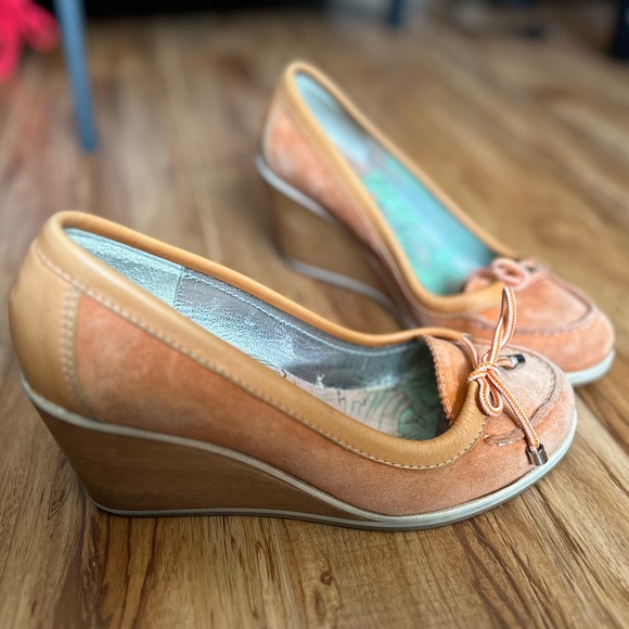 D&G orange boat shoe heels 38.5 - Picture 8 of 9